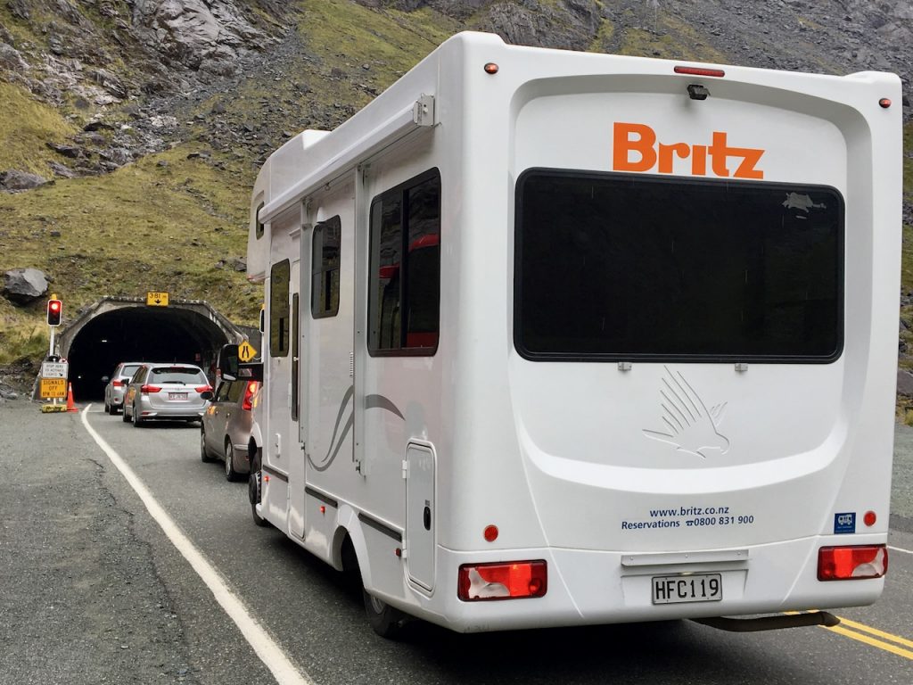 The Homer Tunnel on the way to Milford Sound