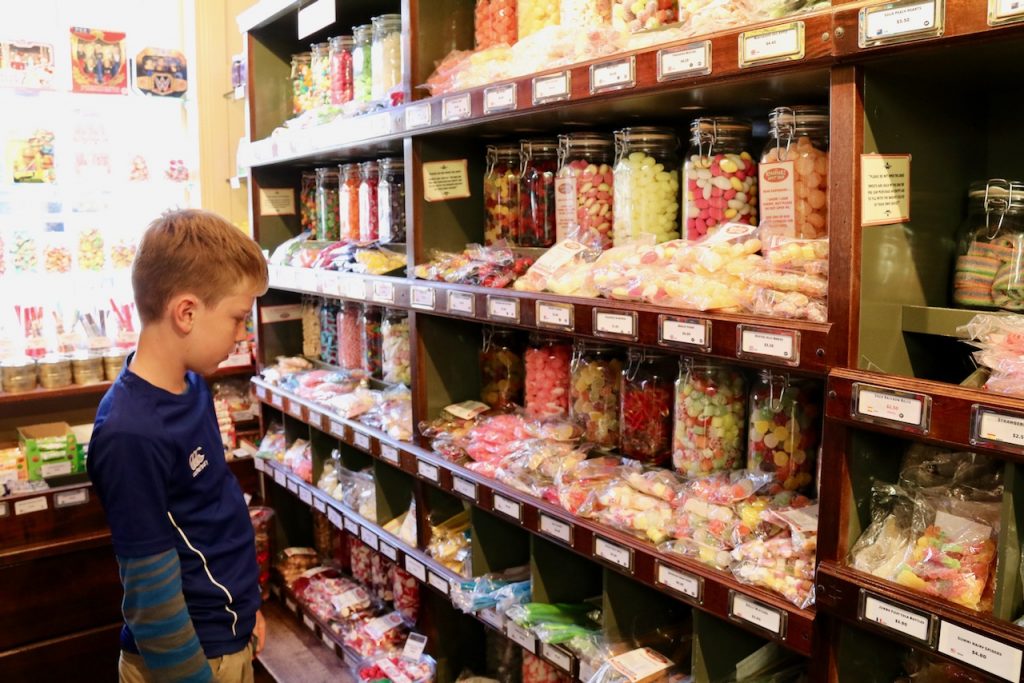 The Remarkable old fashioned sweet shop in Arrowtown in New Zealand