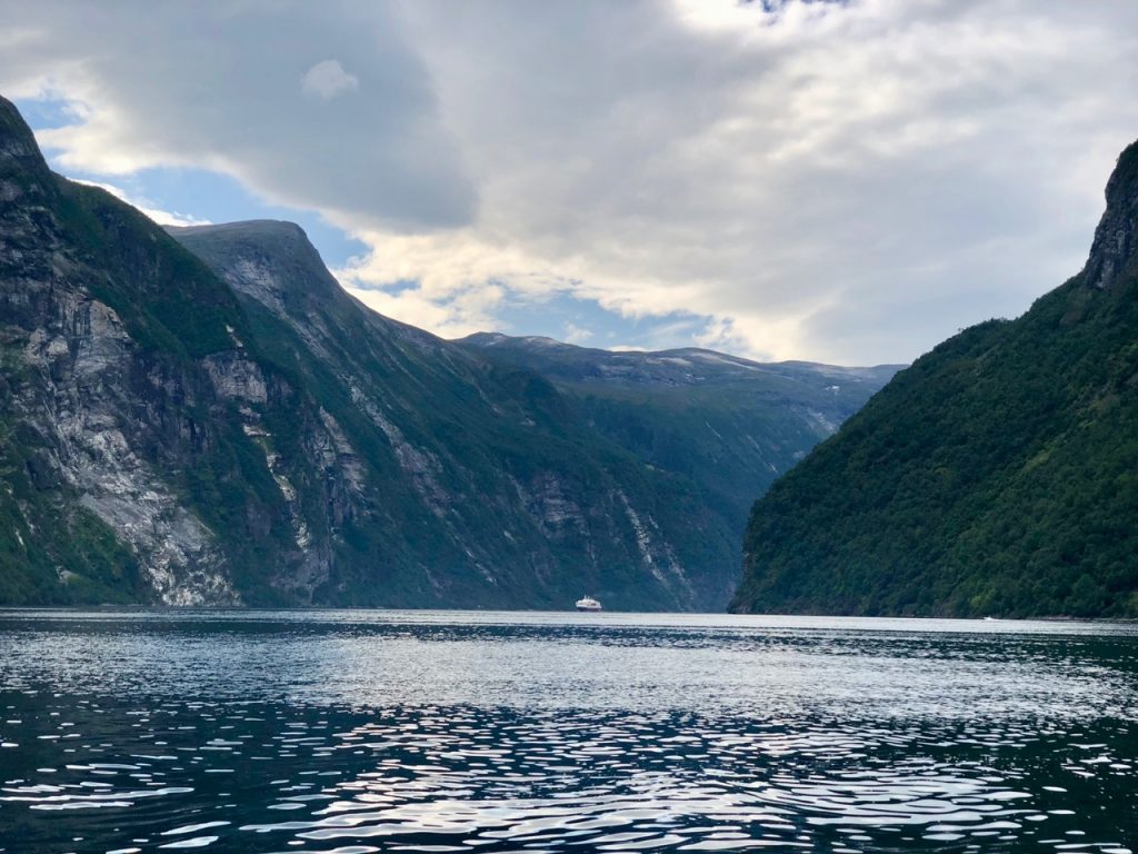 Geirangerfjord from the water