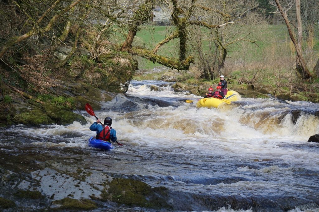 Rafting at the National White Water Rafting Centre in Bala