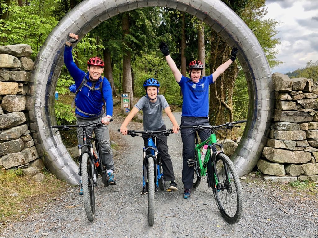 Mountain biking at Coed Y Brenin in Snowdonia