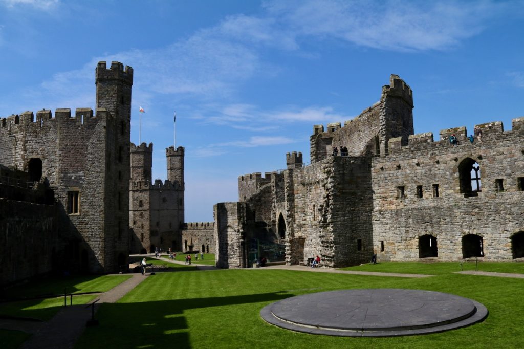 The impressive Caernarfon Castle