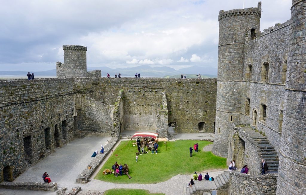 Harlech Castle in Snowdonia