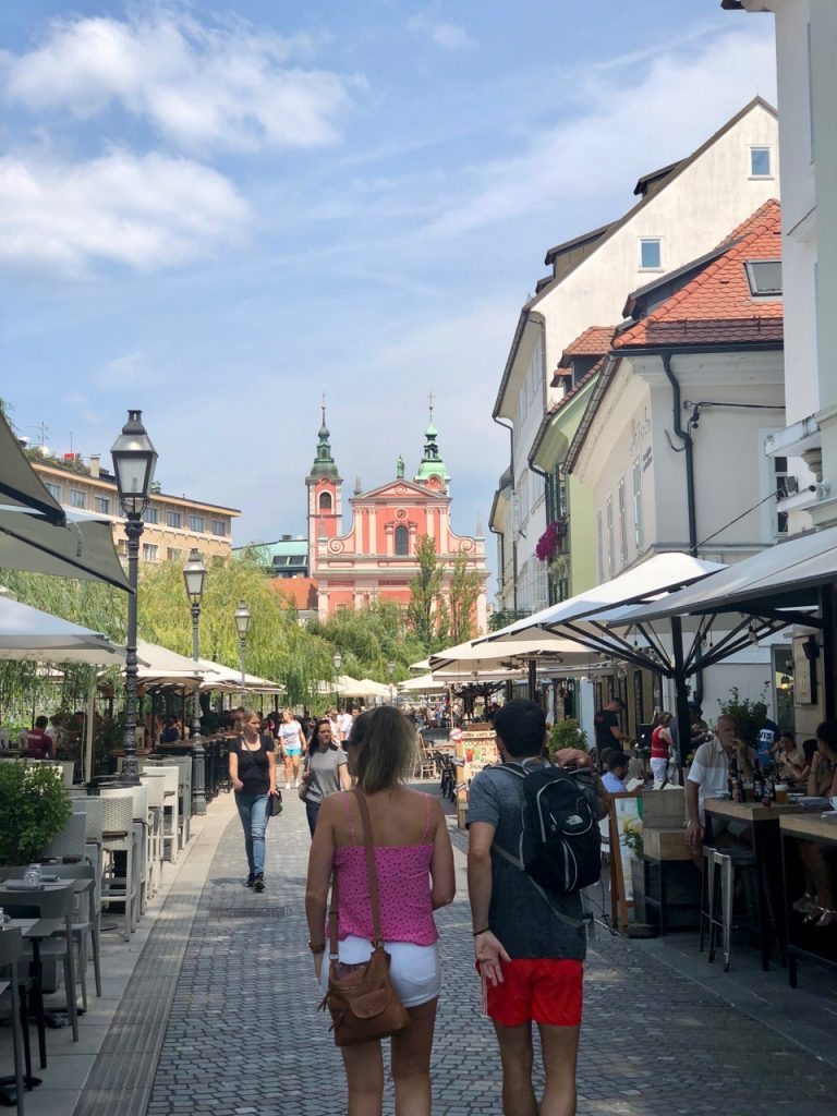 Cankarjevo Nabrezje in the heart of Ljubljana