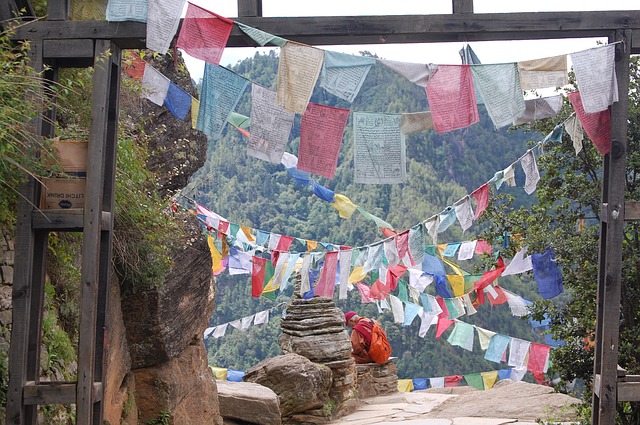 Prayer flags in Bhutan